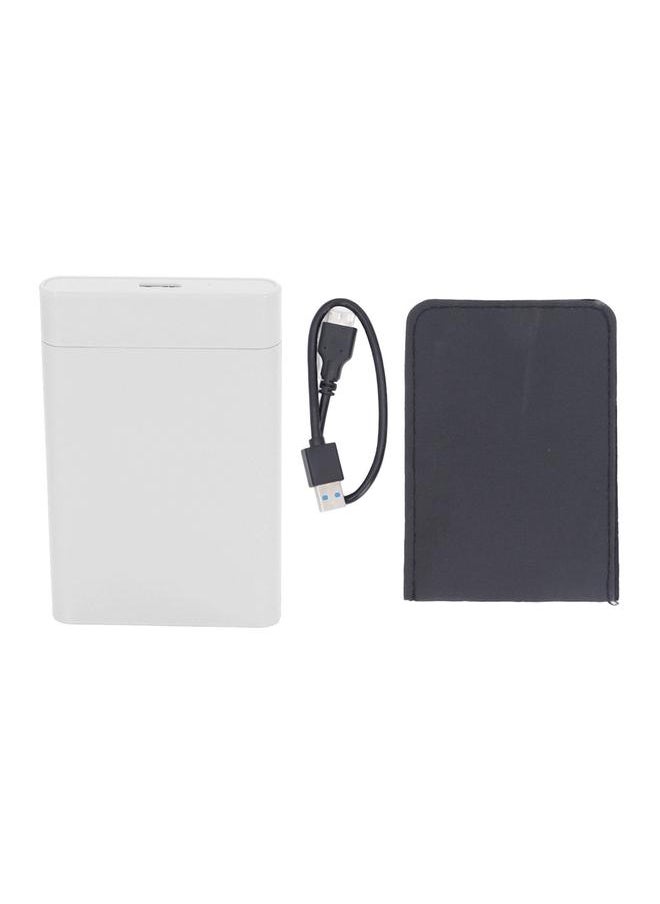 Thoraya 2.5 Inch Portable External Hard Drive USB3.0 High Speed Read and Write Ultra-thin External Hard Drive for PC/Mac/Laptop/PS5/Xbox One White 1TB  - Image 1
