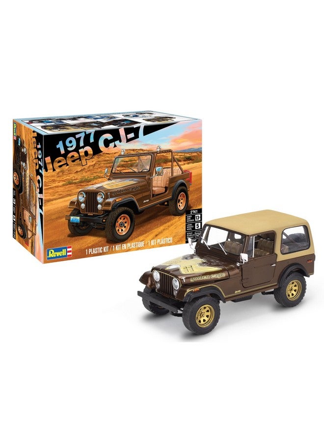 Revell Level 5 Model Kit 1977 Jeep CJ-7 2-in-1 Kit 1/24 Scale Model - Image 1
