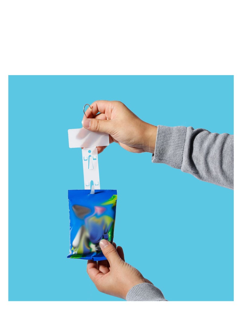 KASTWAVE 12 Pieces Station Hanging Merchandise Strips with Hooks, Merchandise Display Clip on Strip with Label Header for Retail Store Display - Image 2