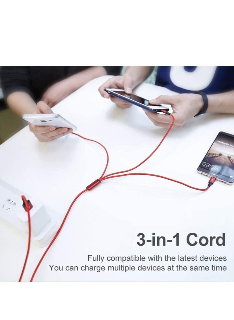 5. This multi usb cable Made of the extra strong durable wire core and nylon braded with aluminum. Premium ports enhances the durability, safety and flexibility. We provide 1 year warranty.  - Image 3