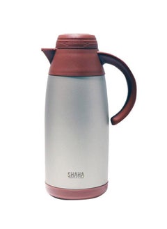 SHAHA Stainless Steel Vacuum Flask 1.1L Brown Pearl 