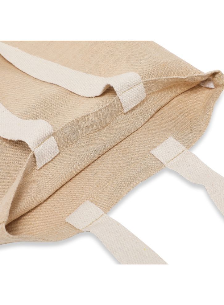 BYFT Unlaminated Juco Tote Bags (Natural) Reusable Eco Friendly Shopping Bag (35.56 x 40.64 Cm) Set of 6 Pcs - Image 3