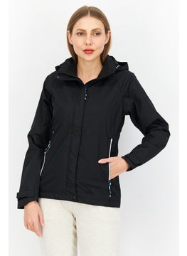 Trespass Women Brand Logo  Windbreaker Jacket, Black  - Image 1