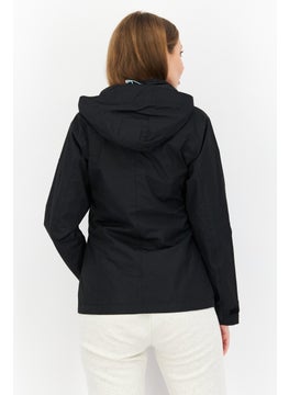 Trespass Women Brand Logo  Windbreaker Jacket, Black  - Image 2