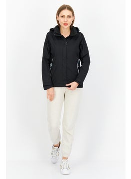Trespass Women Brand Logo  Windbreaker Jacket, Black  - Image 3