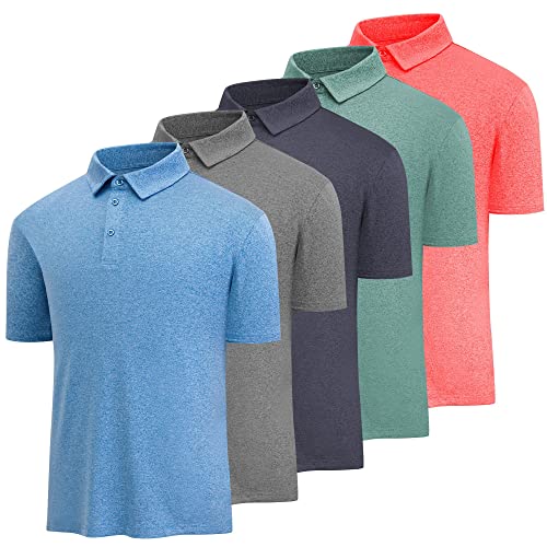 MCPORO Golf Polo Shirts for Men Casual Moisture Wicking Men's Polo Shirts Quick Dry Short Sleeve - Image 1