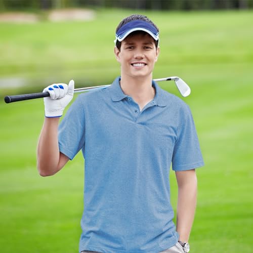 MCPORO Golf Polo Shirts for Men Casual Moisture Wicking Men's Polo Shirts Quick Dry Short Sleeve - Image 5