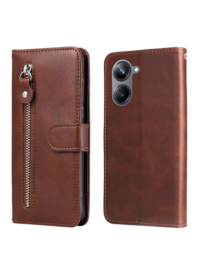 اس-توب جراب هاتف Realme 10 4G Global من جلد العجل بسحاب - Image 1