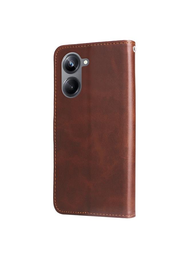 اس-توب جراب هاتف Realme 10 4G Global من جلد العجل بسحاب - Image 3