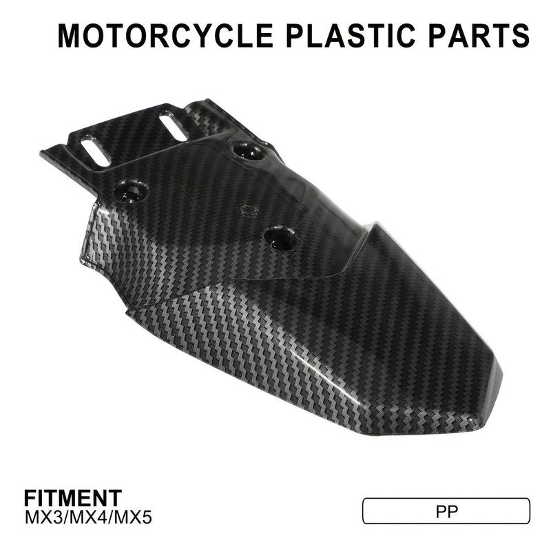 Carbon Fiber Pattern Rear Fender Mudguard for Talaria Sting MX3 MX4 MX5 Electric Dirt Bike - Image 3