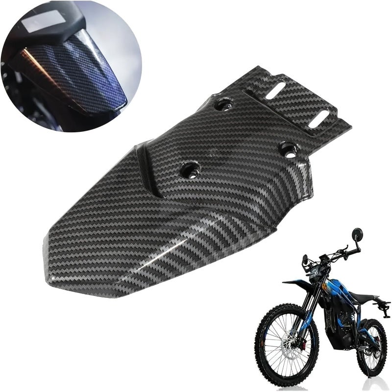Carbon Fiber Pattern Rear Fender Mudguard for Talaria Sting MX3 MX4 MX5 Electric Dirt Bike - Image 1