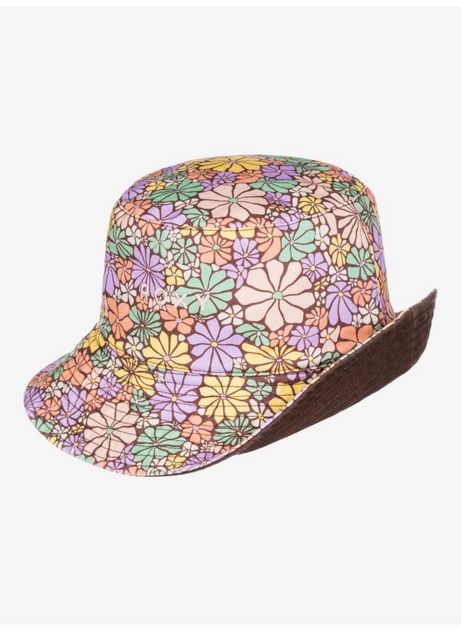 Roxy - Women'S Jasmine Paradise Reversible Bucket Hat Root Beer All About Sol Mini - Image 1