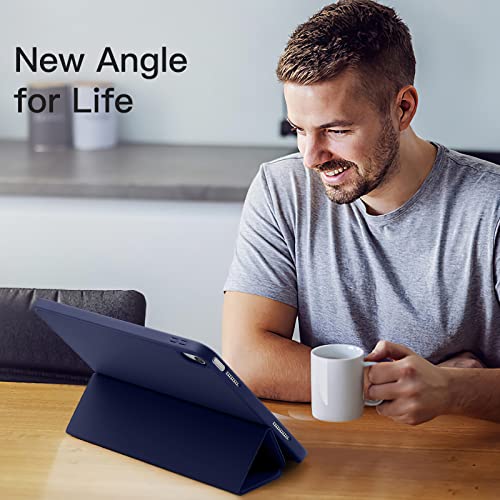 Akkerds Compatible with iPad A16 11th Generation Case 11 Inch 2025 for iPad 10th Generation Case 109 Inch 2022 with Pencil Holder Slim Trifold Stand Protective Cover with Soft TPU Back Navy - Image 3