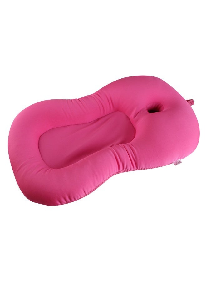 KAKIBLIN Baby Bath Mat, KAKIBLIN Baby Bathtub Baby Bath Cushion Soft Anti-Slip Bath Pad 0-6 Month Infant Bath Pillow, Pink - Image 1