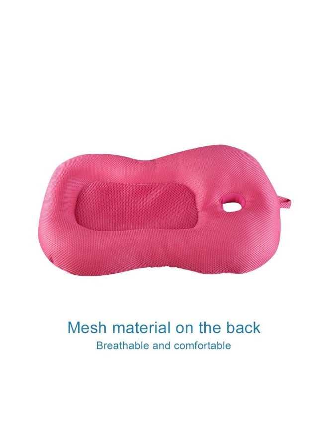 KAKIBLIN Baby Bath Mat, KAKIBLIN Baby Bathtub Baby Bath Cushion Soft Anti-Slip Bath Pad 0-6 Month Infant Bath Pillow, Pink - Image 5