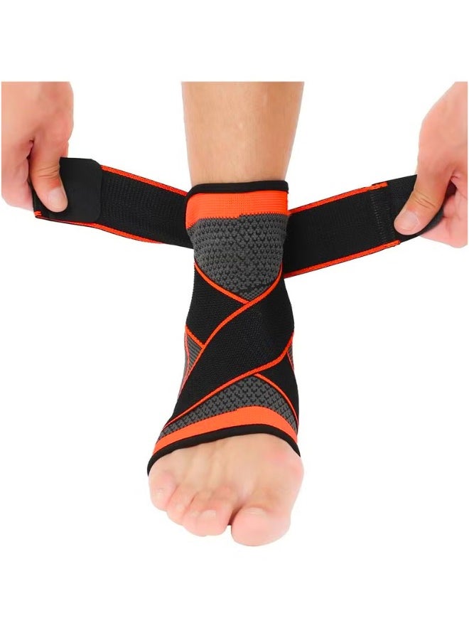 Eleish Ankle Support Brace – Compression Strap for Pain Relief & Injury Recovery – Adjustable, Free Size  - Image 1