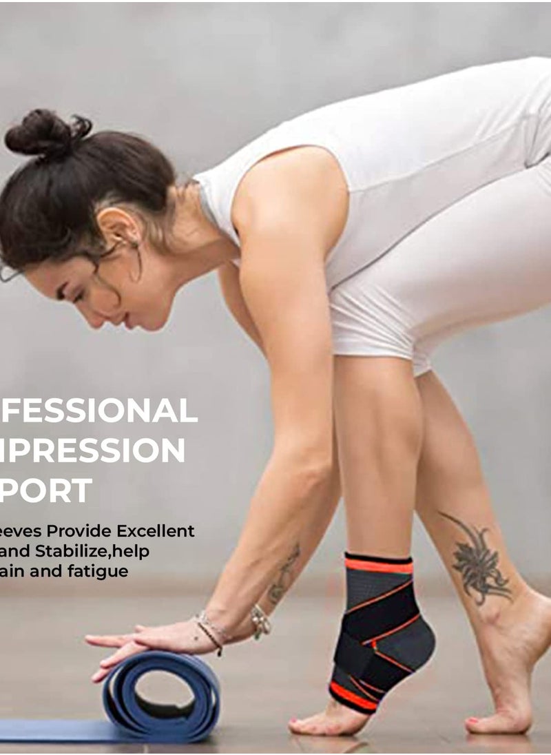 Eleish Ankle Support Brace – Compression Strap for Pain Relief & Injury Recovery – Adjustable, Free Size  - Image 5