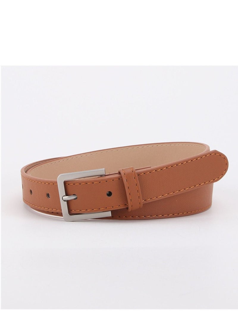 Loquat Simple Minimalist Wind Decoration Women Coat Jeans Belt Hair 105cm
