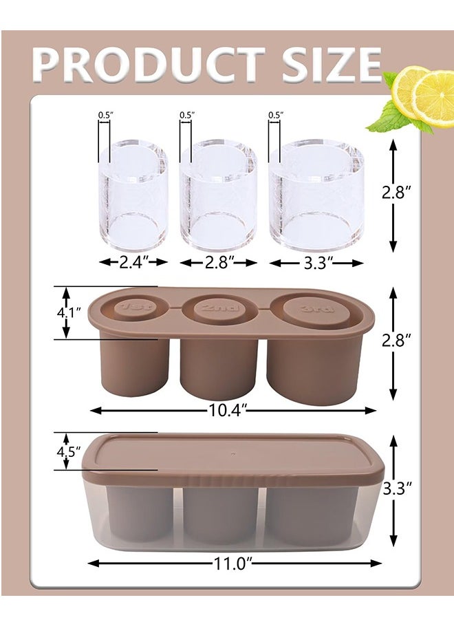 XiuWoo - Ice Cube Tray for Stanley Cup,Ice Mold with Lid & Bin for 30&40 oz Stanley Tumblers Accessories,Easy Release Silicone Ice Maker for Ice Drink,Juice - Image 1