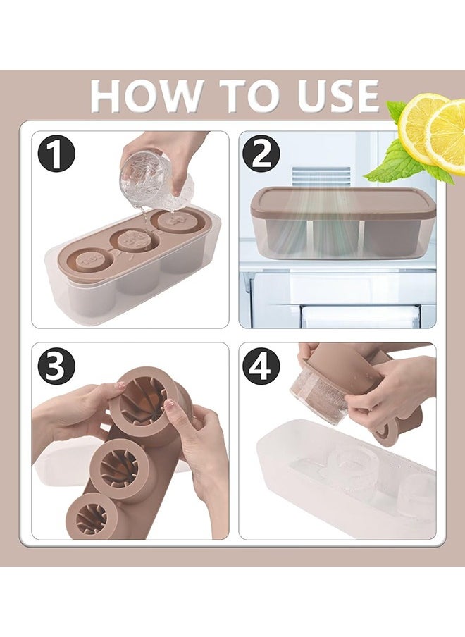 XiuWoo - Ice Cube Tray for Stanley Cup,Ice Mold with Lid & Bin for 30&40 oz Stanley Tumblers Accessories,Easy Release Silicone Ice Maker for Ice Drink,Juice - Image 1