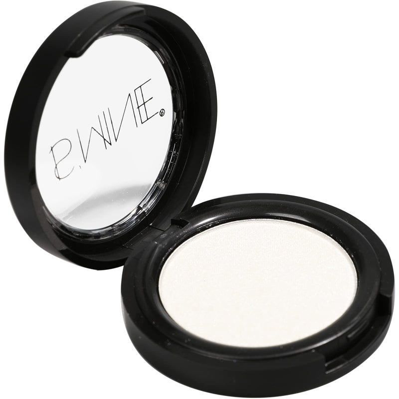 IS'MINE ISMINE Single Eyeshadow Powder Palette Shimmer Pearl White, High Pigment, Longwear Single White Eye Makeup for Day & Night (#01) - Image 4