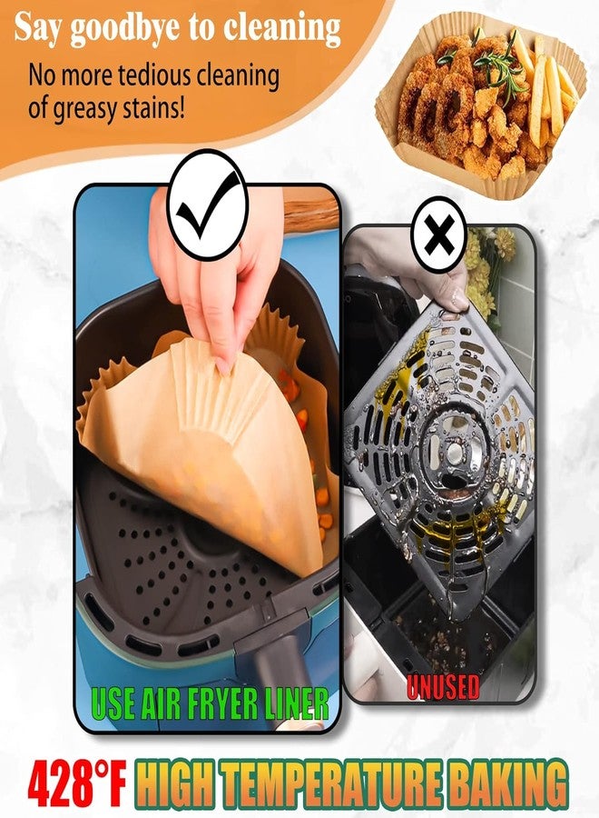 TAGPR 100 PCS Air Fryer Paper Sheets Disposable Oil-Proof Parchment Liners Non-Stick Round Paper for Air Fryer, Baking, Frying, Cooking, Roasting & Microwave Use - Image 2