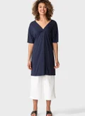 INDISKA Navy V-Neck Dress