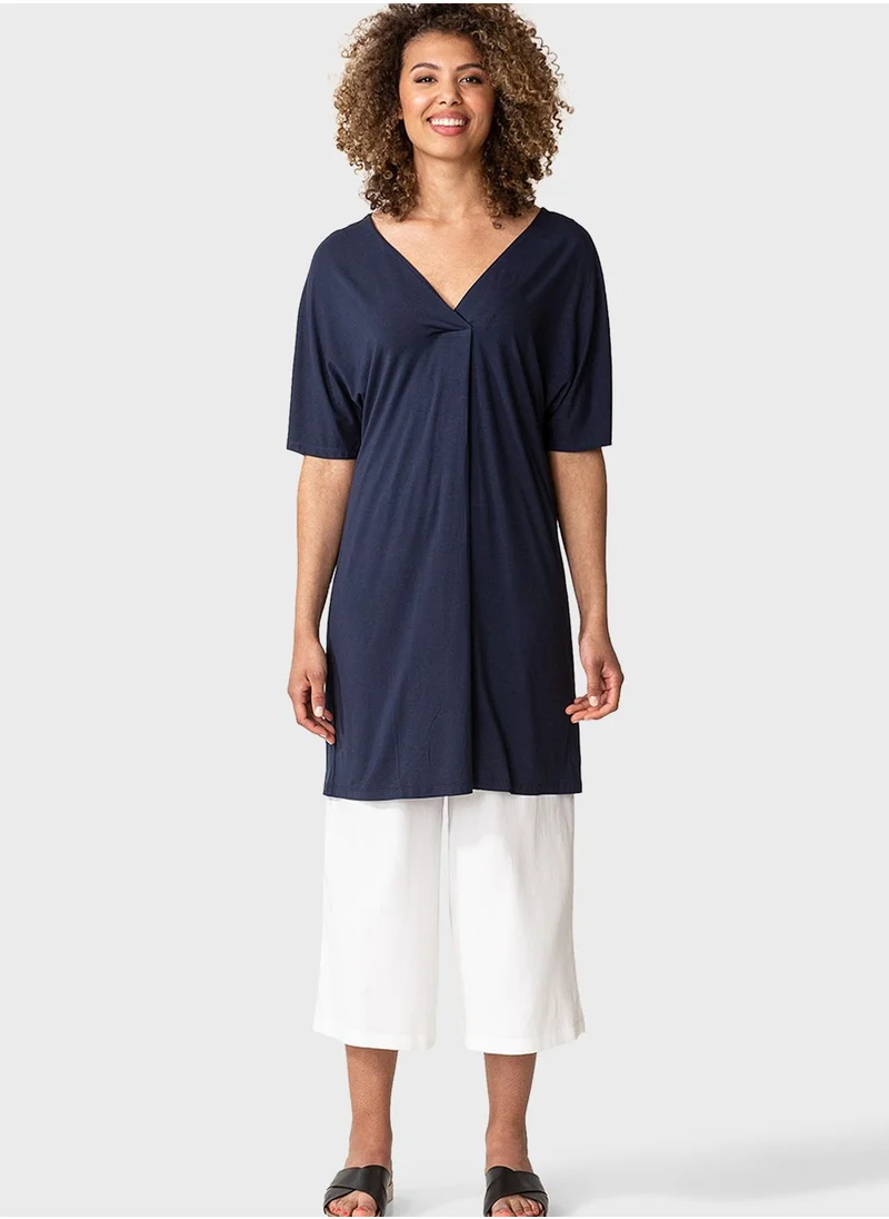 INDISKA V-Neck Knitted Tunic