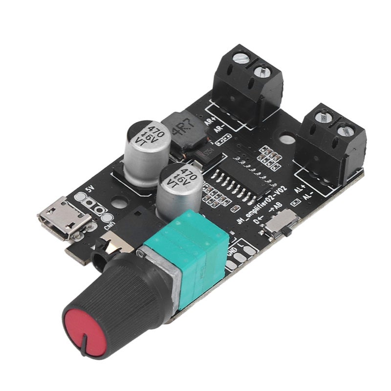 Mini Amplifier Board 4 Ohms 5W-50W Stereo With Button Control - Dual Speaker Output Mini Power Amplifier Board Class AB/D Switching for Home Audio - Image 4