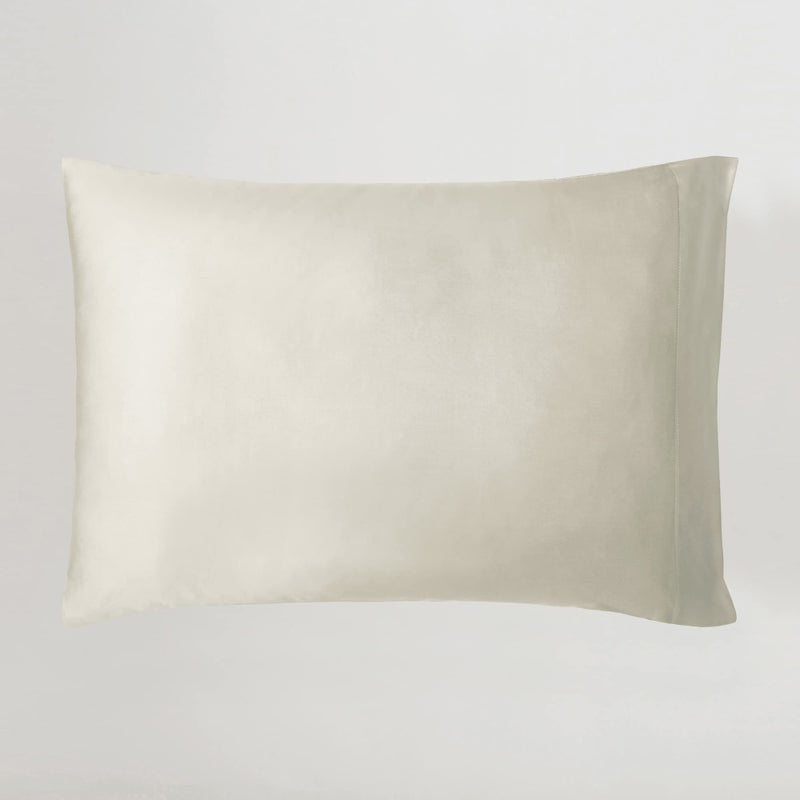 SIJO AiryWeight Tencel Pillowcases Set 100 Lyocell derived from Eucalyptus 2Pack Temperature Regulating Cooling Hypoallergenic Moisture Wicking Silky Soft Fog Standard