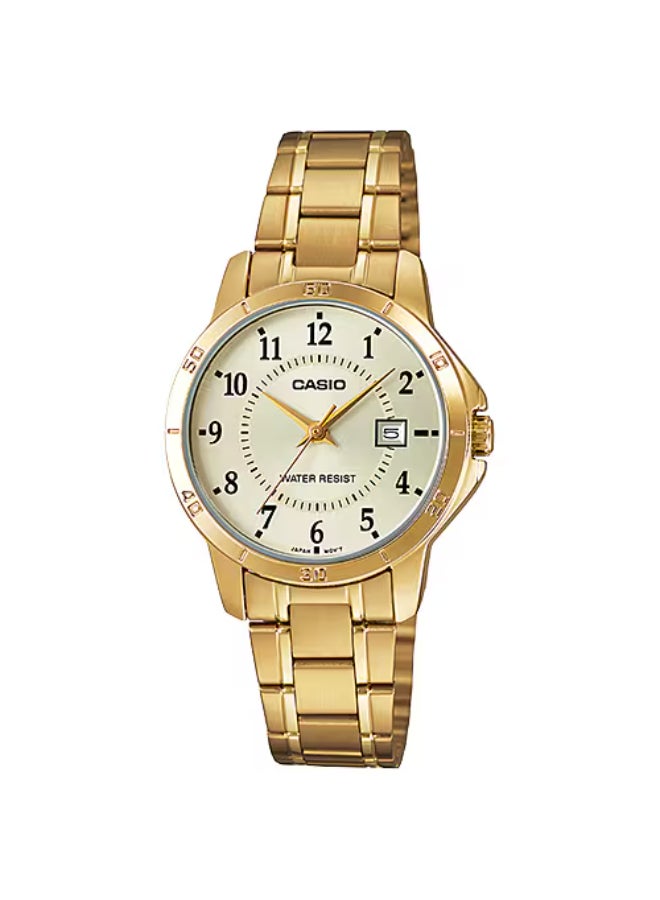 Women's Stainless Steel Analog Watch LTP-V004G-9B - 30.2 mm