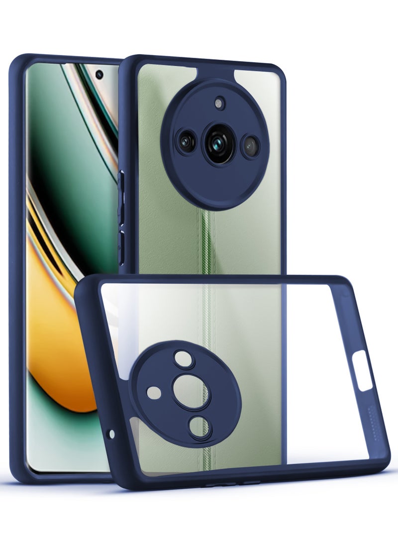 حافظة واقية من الصدمات لهاتف Realme 11 Pro/Realme 11 Pro plus سيليكون TPU ممتص للصدمات فائق التحمل وآمن للغاية للكاميرا الحل الأمثل (أزرق)