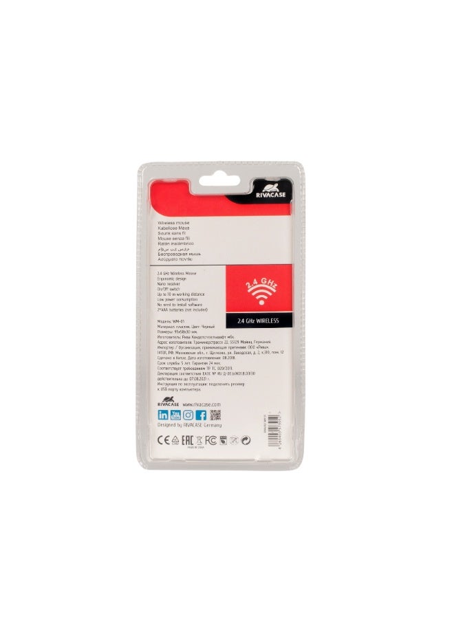 RivaCase Rivacase Wireless Mouse WM-01 - Designed in Germany, 4 Button Wireless Mouse, Nano Receiver, DPI change Function - Image 3