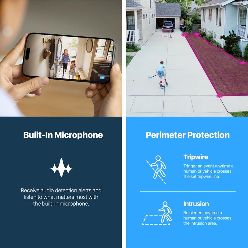 Amcrest 5MP Turret POE Camera, UltraHD Outdoor IP Camera POE with Mic/Audio, 5-Megapixel Security Surveillance Cameras, 98ft NightVision, 132Â° FOV, MicroSD (256GB), (IP5M-T1179EW-AI-V3) - Image 4