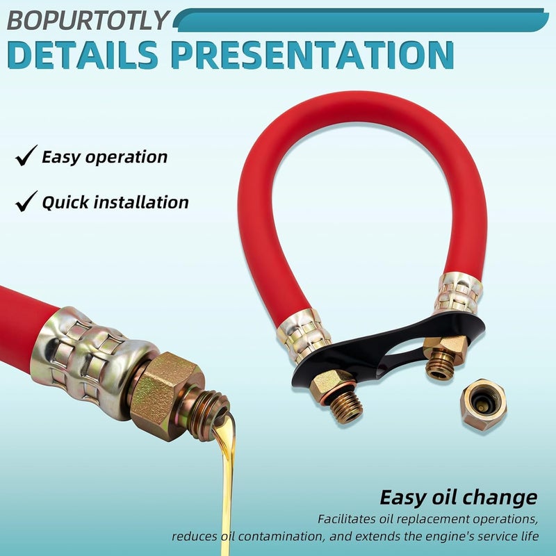 Bopurtotly Oil Drain Hose - HON1010 For Kohler CS4, CS6 For Honda GX110, GX120, GX160, GX200 with 10mm oil drain port (1) - Image 4