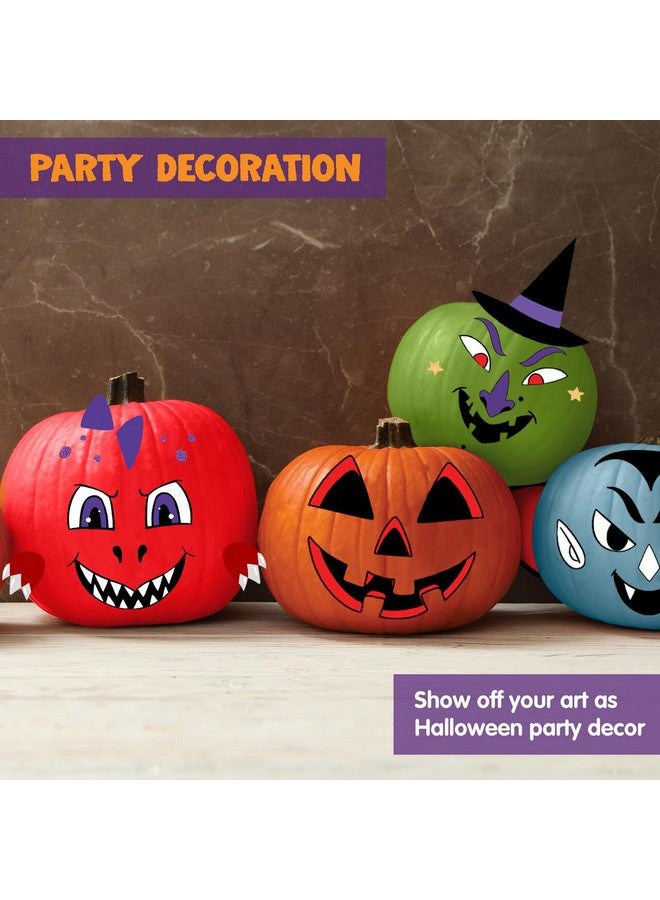JOYIN مجموعة تزيين اليقطين لعيد الهالوين من كليفر كيتس، مجموعات طلاء عيد الهالوين كهدية للحفلات للأطفال، مستلزمات الحفلات والفنون والحرف، زينة اليقطين الملونة افعلها بنفسك، ألعاب الأنشطة المدرسية - Image 5