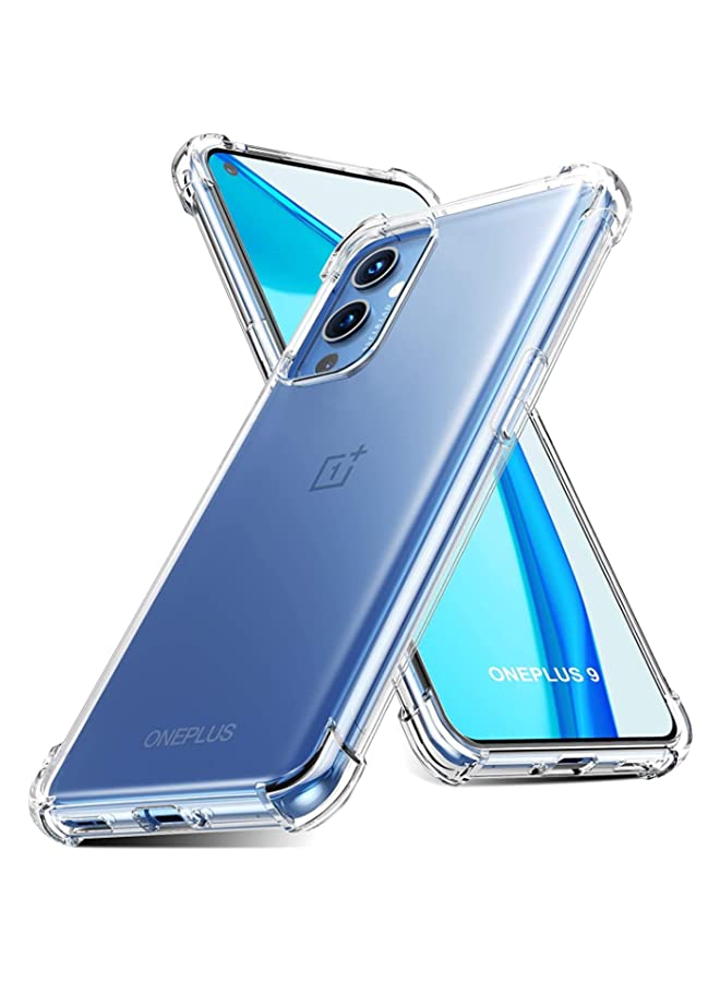 IAF حافظة لهاتف OnePlus 9 5G غطاء خلفي وسادة هوائية سيليكون ناعم مضاد للصدمات ومضاد للخدوش واقي حافة الزاوية لهاتف One Plus 9 5G