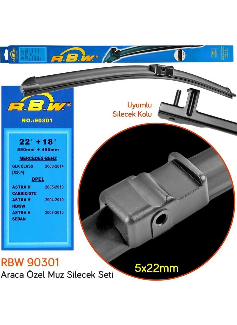 RBW 90301 Opel Astra H Sedan 2007-2010 Front Wiper Set  - Image 3