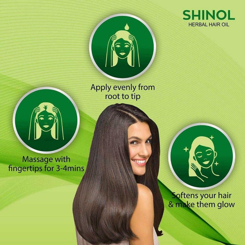 Shinol زيت شعر شينول العشبي 150 مل عبوة من 5 - Image 4