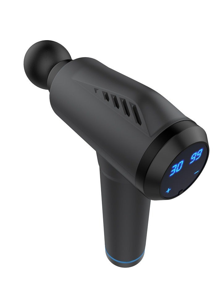 Rechargeable Massage Gun Deep Tissue Silent Muscle Percussion Massager Portable with 6 Massage Heads 9 Speeds Electric Handheld Muscle Fascia for Pain Relief and Relaxation Gift  (Black) - Image 3