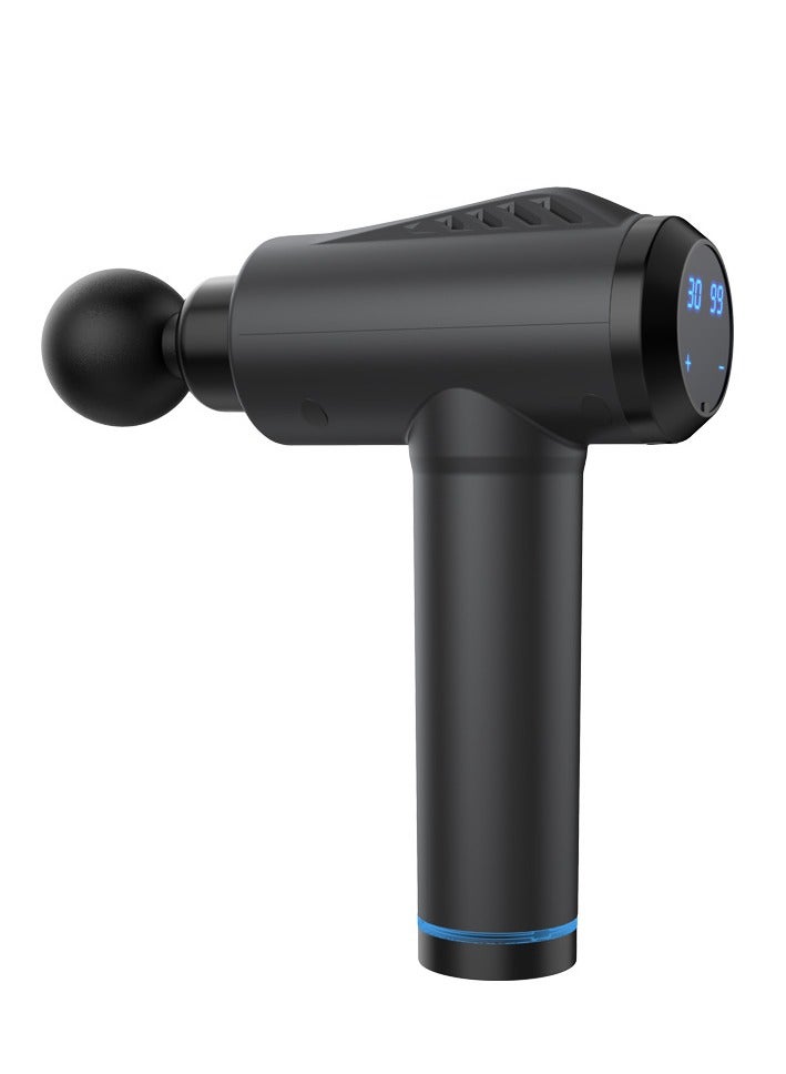 Rechargeable Massage Gun Deep Tissue Silent Muscle Percussion Massager Portable with 6 Massage Heads 9 Speeds Electric Handheld Muscle Fascia for Pain Relief and Relaxation Gift  (Black) - Image 2