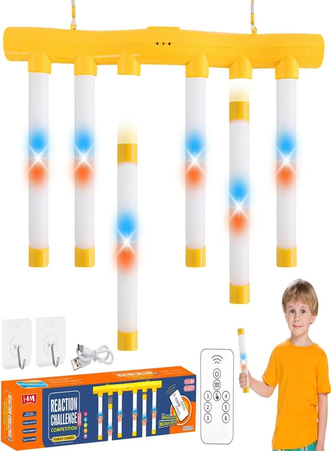 YZN لايف لعبة YZNlife Reflex Drop Sticks، لعبة تدريب سرعة رد الفعل باستخدام عصي مضيئة، لعبة عصي التقاط مطورة مع جهاز تحكم عن بعد بثلاث سرعات قابلة للتعديل - Image 1