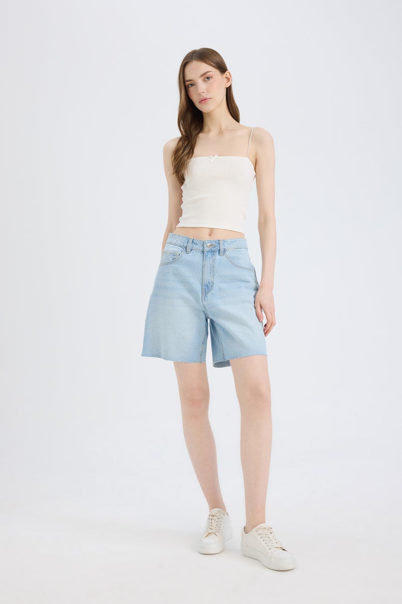 DeFacto Woman Jean High waist Bermuda  - Image 2