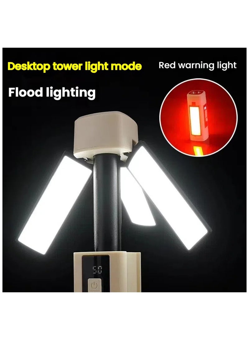 general Outdoor Multifunctional Camping Light Rechargeable Retractable Folding Lighting Hanging Light Tent Light Camp Light Camping Light USB - Image 2