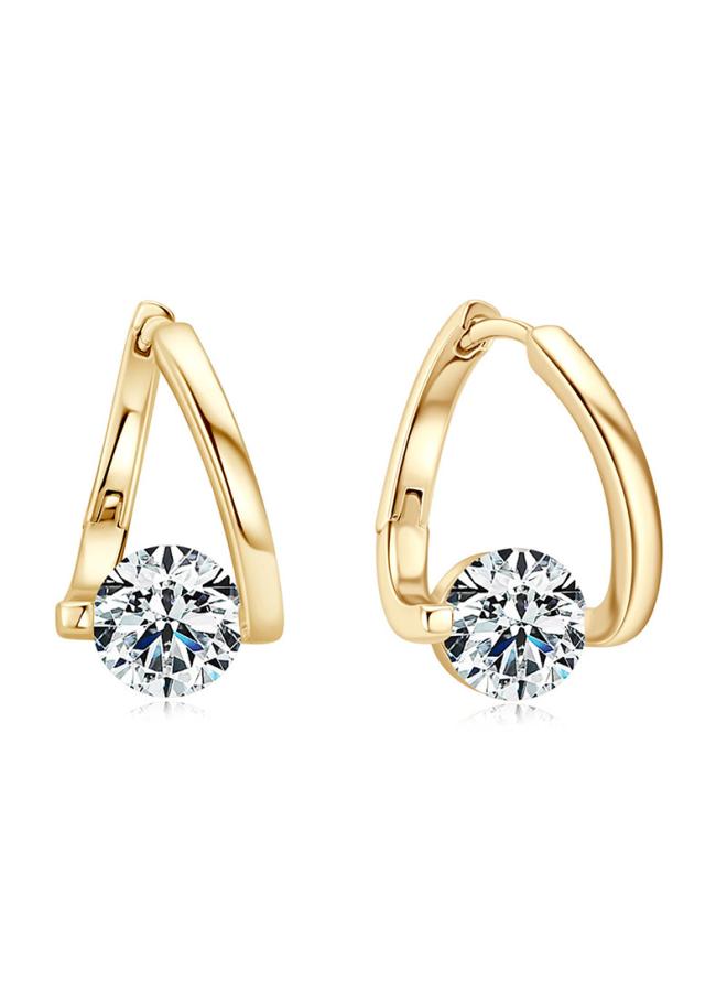 New Earrings South Korea Style Elegant Irregular Earrings Fashionable Light Luxury Diamond Earrings