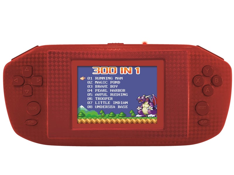 LEXiBOOK 300 Video Game Handheld Console Red - Image 3