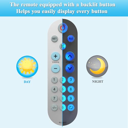 MYHGRC Learning Big Button Universal TV Remote for Elderly/Seniors/Olders(Original Remote Required), with Backlit - Image 2