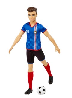 Barbie دمية كين لكرة القدم  - Image 2