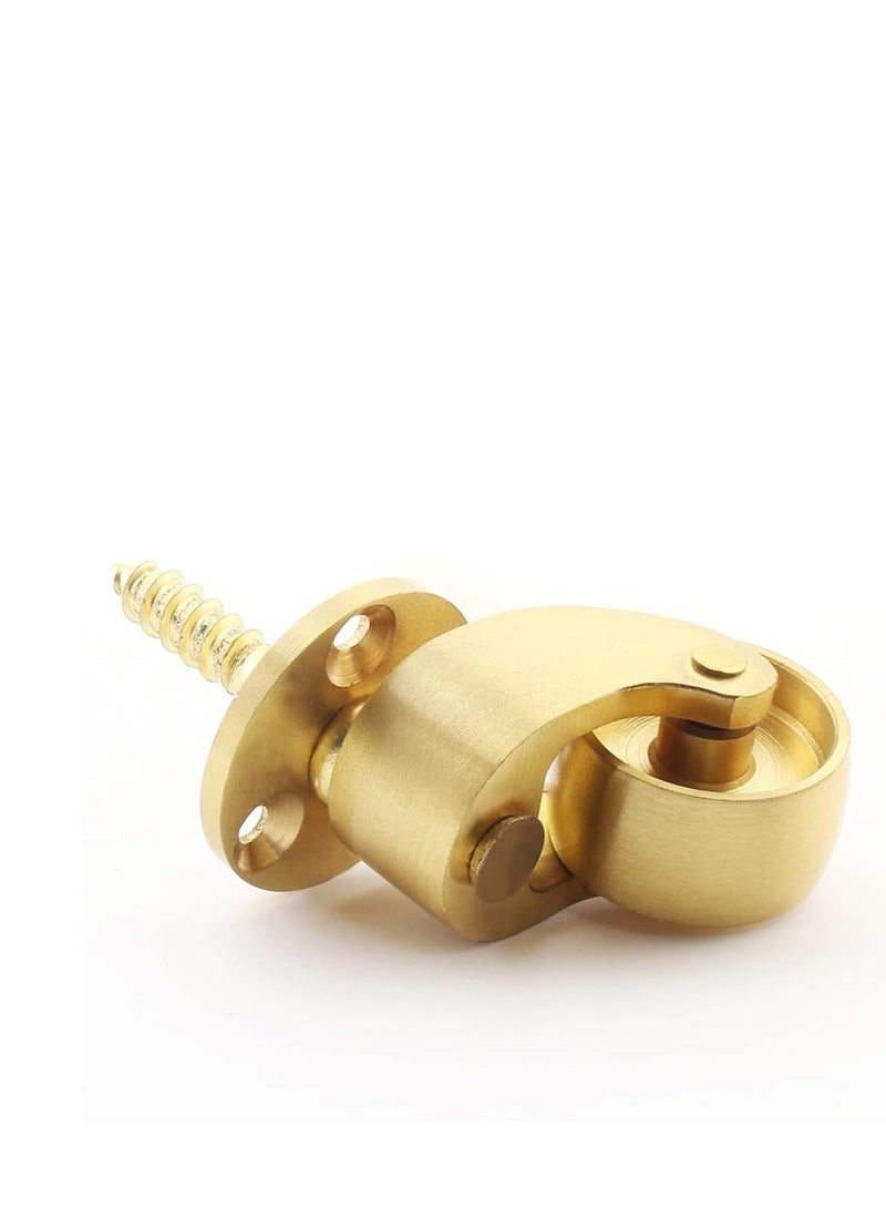 Swivel Caster Wheels, 4 Pcs Universal Stem Casters Brass Castor Heavy Duty 360 Degree Rotation Swivel Wheels Hardware Movable for Furniture Trunk Box Sofa Trolley Chairs Cabinet Be  - Image 5