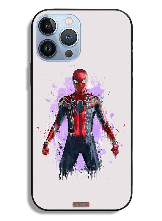 Tolwak Apple iPhone 13 Pro Max Protective Case Iron Spider Artwork - Image 2